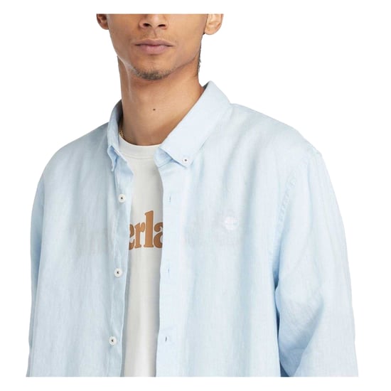 Timberland Heren Linnen Relaxed Fit Overhemd (Skyway) - Image 4