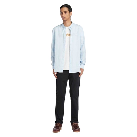 Timberland Heren Linnen Relaxed Fit Overhemd (Skyway) - Image 5