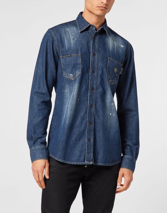 Denim Shirt Skull&Bones - Image 2