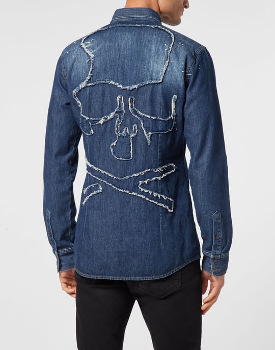 Denim Shirt Skull&Bones - Image 4