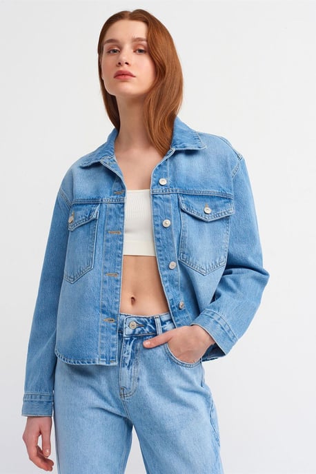 Dames Katoenen Spijkerblouse - Image 1