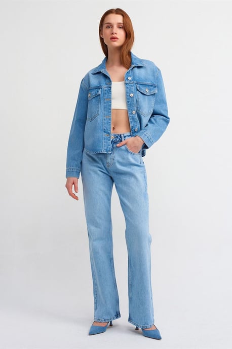 Dames Katoenen Spijkerblouse - Image 3