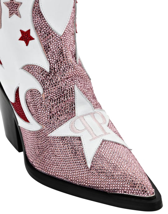 Boots Mid Heels High Stars - Image 3
