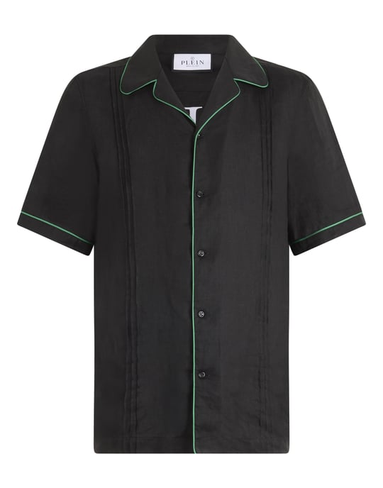 Linen Bowling Shirt Plein Tennis - Image 1