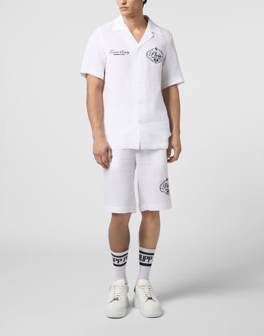 Linen Bowling Shirt Tennis Club - Image 4