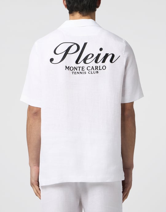 Linen Bowling Shirt Tennis Club - Image 5