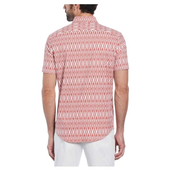 Original Penguin Heren Ikat Normaal Shirt Met Korte Mouwen (Mineraal Rood) - Image 2