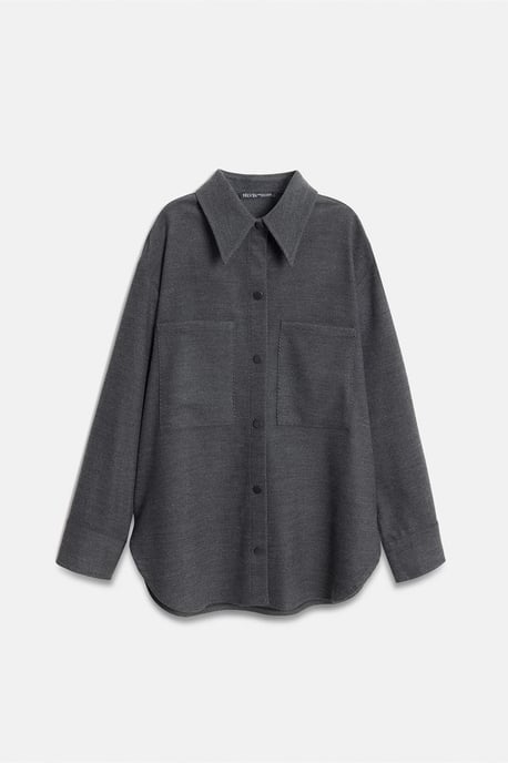 Oversized Long-Sleeve Knit Overshirt - Image 5