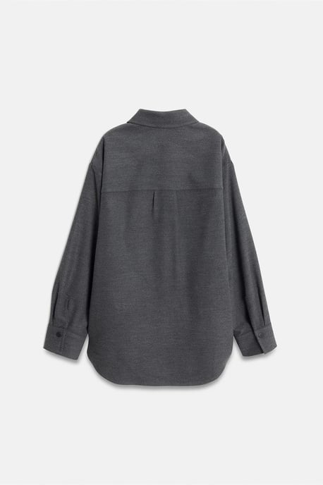 Oversized Long-Sleeve Knit Overshirt - Image 6