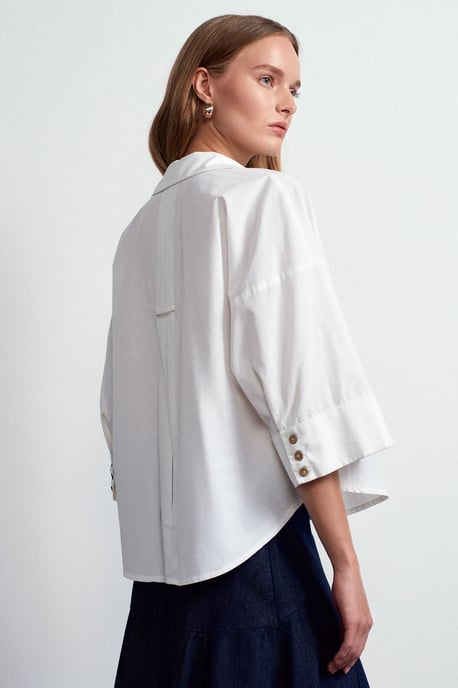 Losse Katoenen Poplin Shirt - Image 2