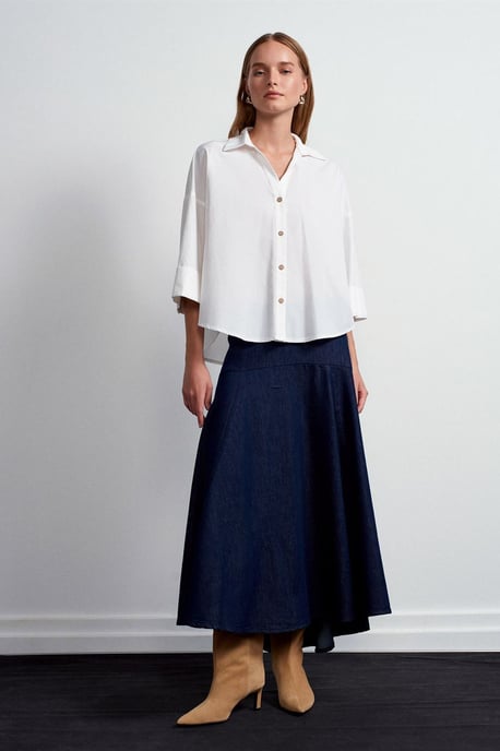 Losse Katoenen Poplin Shirt - Image 5