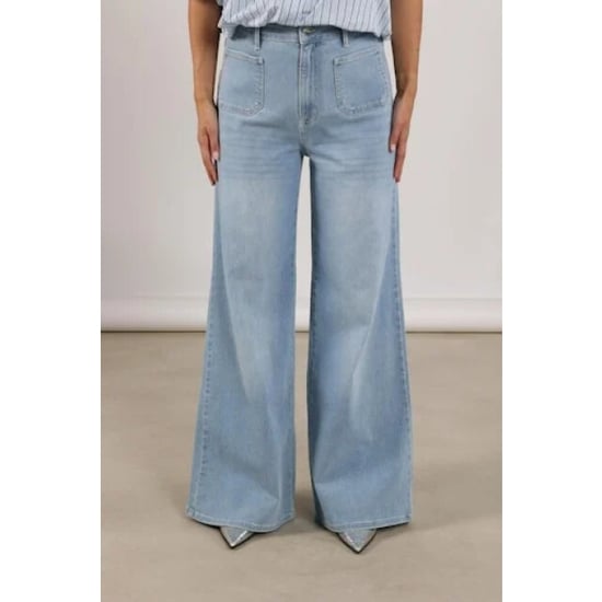 Nukus Nks09061 24 scarlet pants bleached denim - Image 4