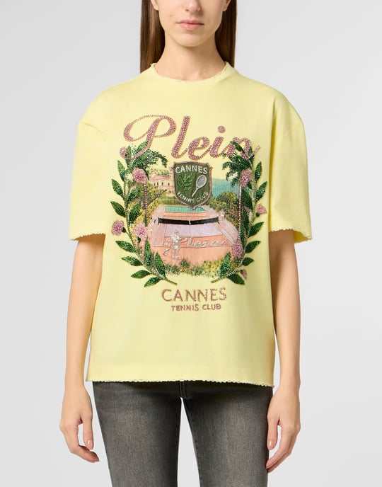 Washed Man Fit T-Shirt Cannes Tennis Club - Image 2