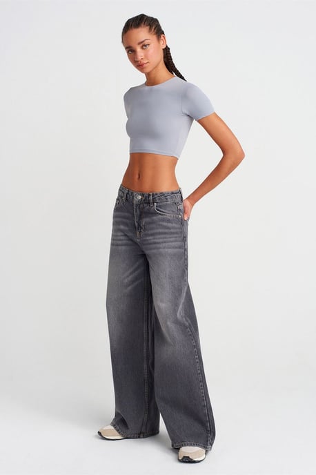 Dames Slim Fit Crop T-Shirt - Image 4