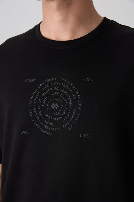 Oversized Katoenmix Crewneck T-Shirt - Image 2
