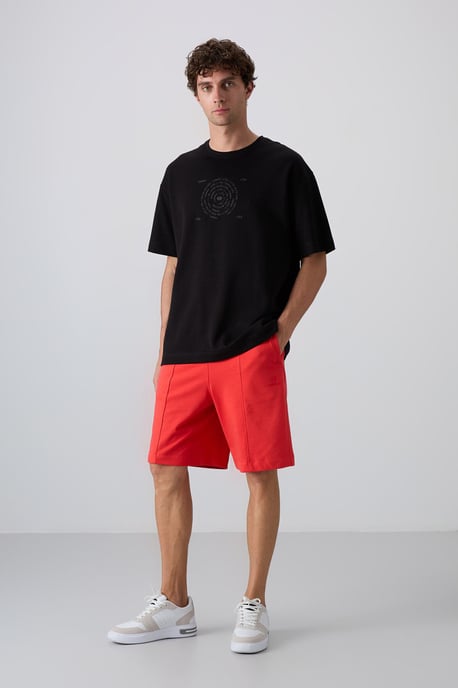 Oversized Katoenmix Crewneck T-Shirt - Image 3