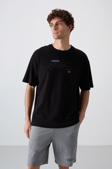 Oversized Geprinte Crew Neck T-shirt - Image 1