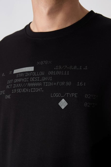 Oversized Geprinte Crew Neck T-shirt - Image 4