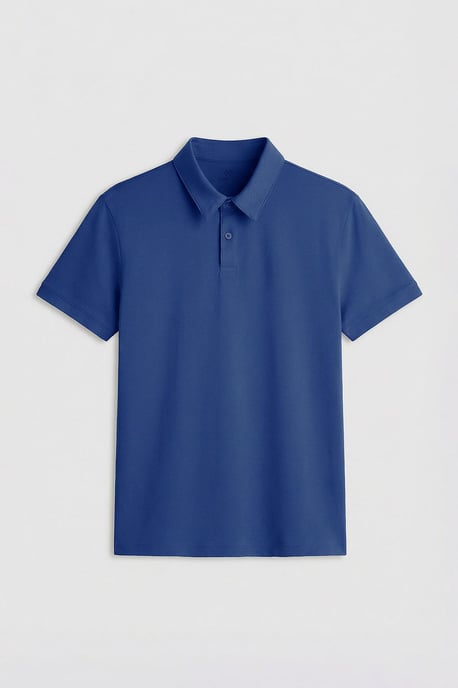 Heren Katoen Elastan Polo T-Shirt - Image 1