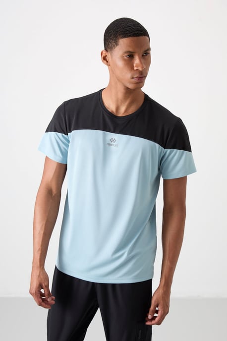 Men's Colour-Blocked Crew Neck T-Shirt - Image 4