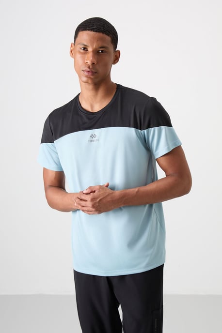 Men's Colour-Blocked Crew Neck T-Shirt - Image 5