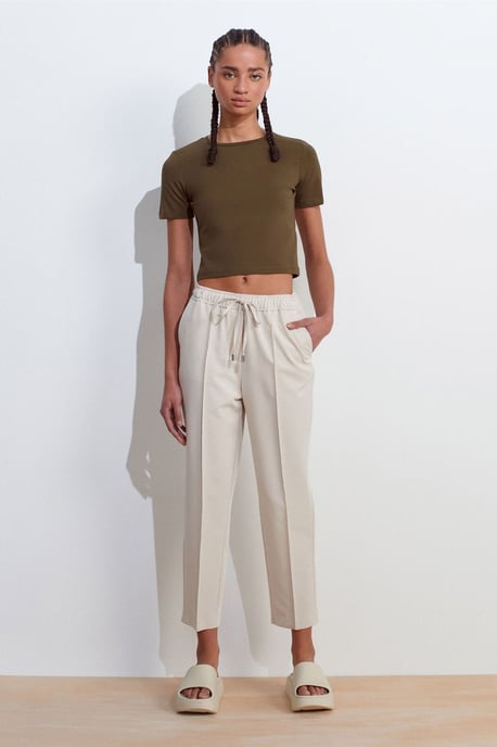 Dam Crop Slim-Fit Crew Neck T-Shirt - Image 5