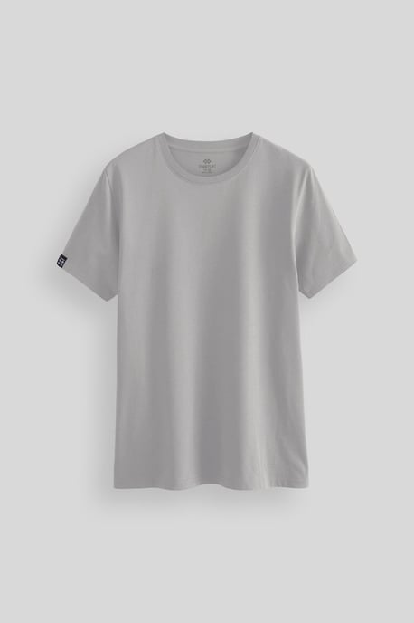 Herr T-shirt i bomull och elastan med rund halsringning - Image 1