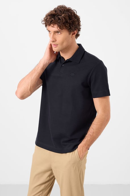 Heren Katoenmix Polo T-shirt - Image 2