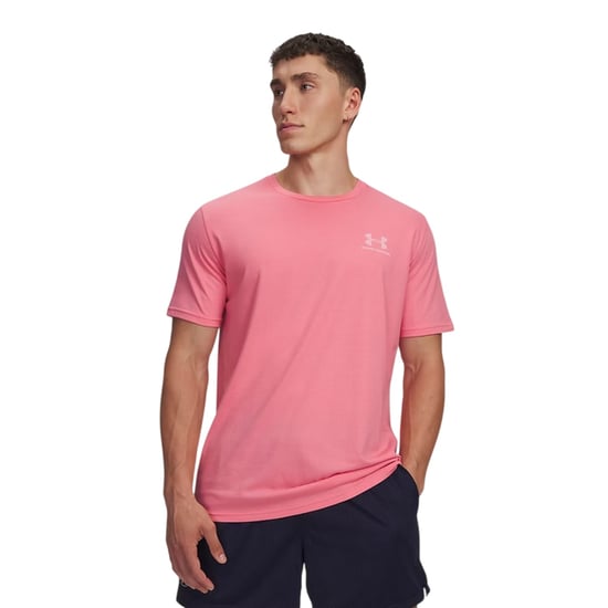 Under Armour Heren Sportstyle Borstlogo T-Shirt (Roze) - Image 1