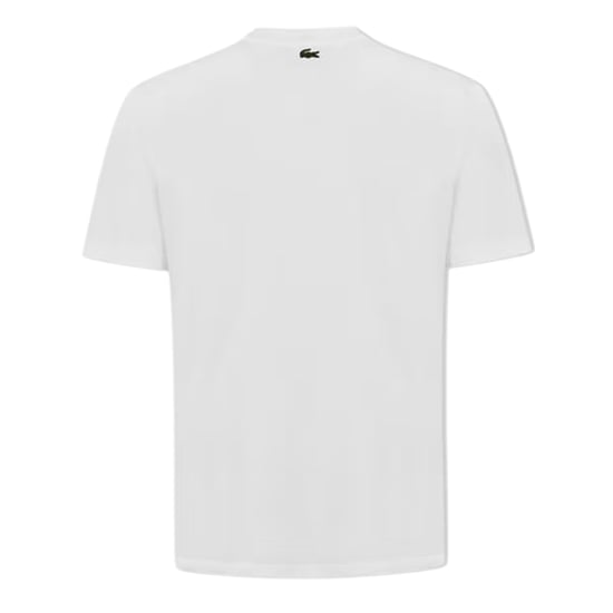Lacoste Heren T-shirt met korte mouwen en oversized katoenmix (Wit) - Image 2