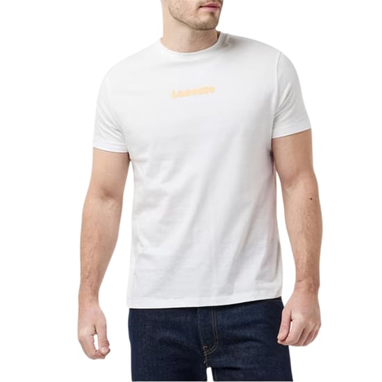 Lacoste Heren T-shirt met korte mouwen en oversized katoenmix (Wit) - Image 3