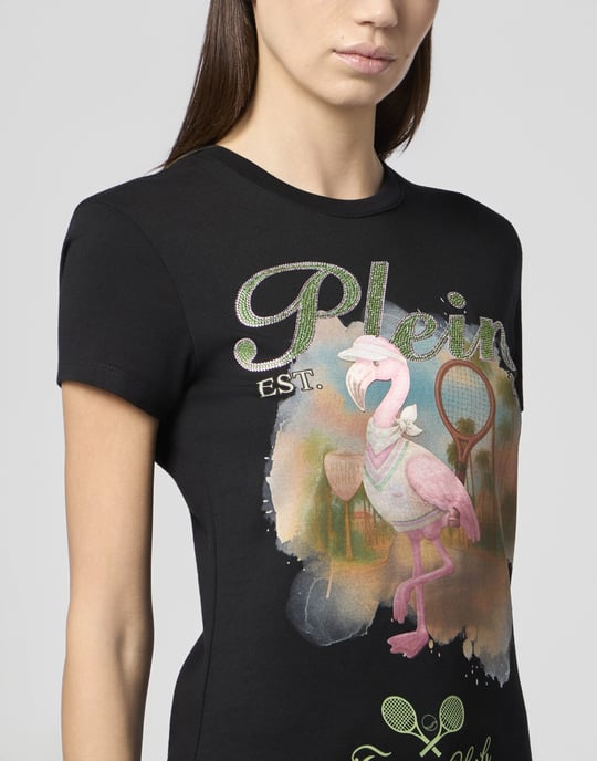 Sexy Pure Fit T-Shirt Tennis Club Strass - Image 3