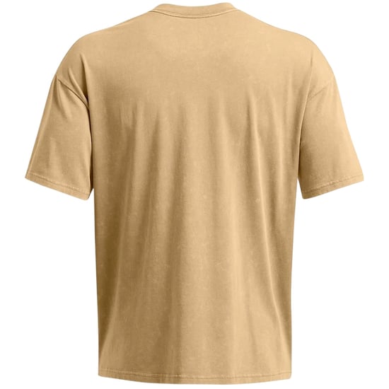 Under Armour Heren Gewassen Logo Oversized T-shirt (Bruin) - Image 3