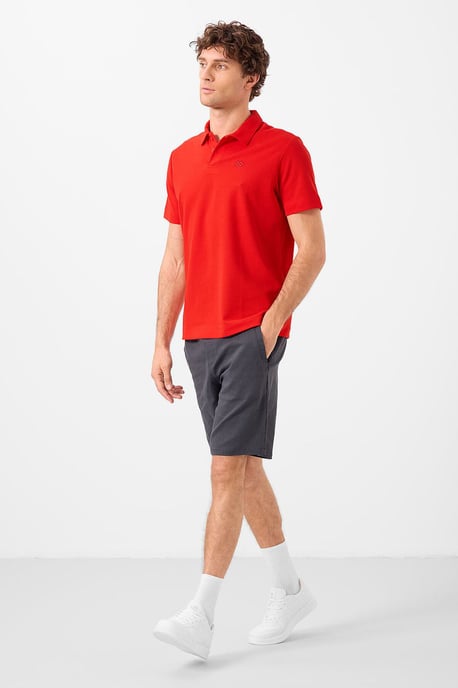 Herrarnas bomullselastan polo t-shirt - Image 3