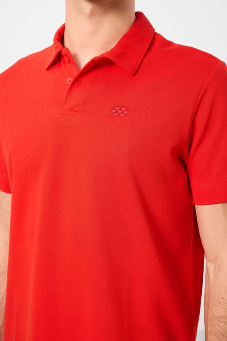 Herrarnas bomullselastan polo t-shirt - Image 5