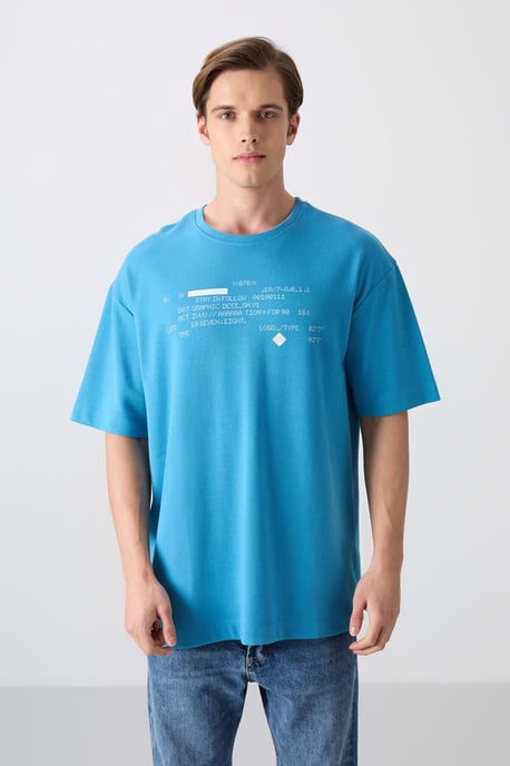Oversized Geprinte Crew Neck T-shirt - Image 4