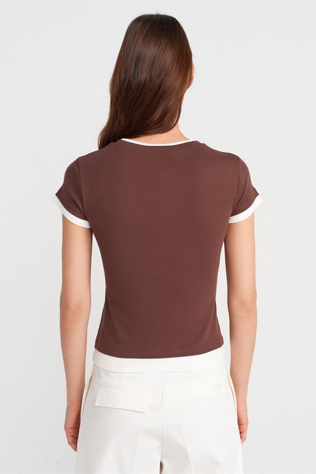 Women's Slim Fit Cotton Crew Neck T-Shirt - Image 2