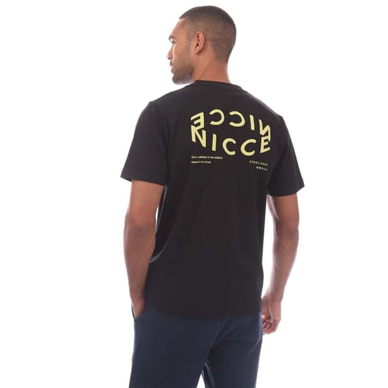 Nicce Heren Tanetta Katoen Regular T-shirt (Zwart) - Image 2