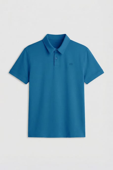 Herrarnas bomullselastan polo t-shirt - Image 1