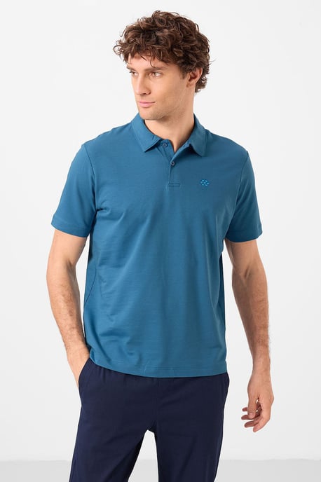 Herrarnas bomullselastan polo t-shirt - Image 2