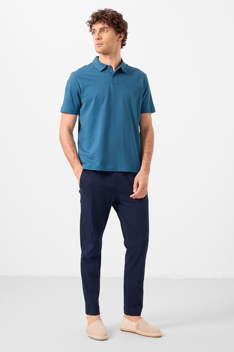 Herrarnas bomullselastan polo t-shirt - Image 3