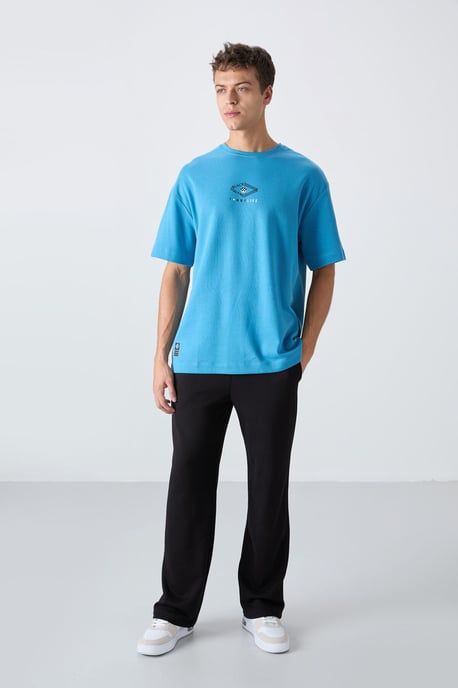 Överdimensionerad T-shirt i bomullsblandning med logotyp - Image 3