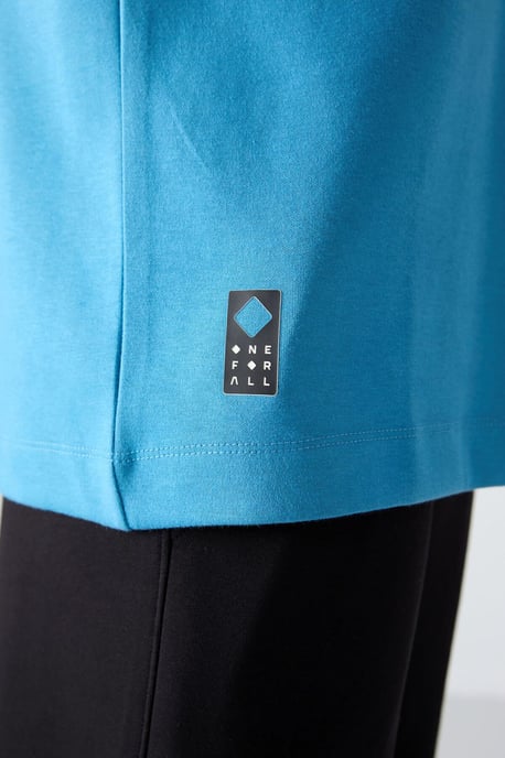 Överdimensionerad T-shirt i bomullsblandning med logotyp - Image 4