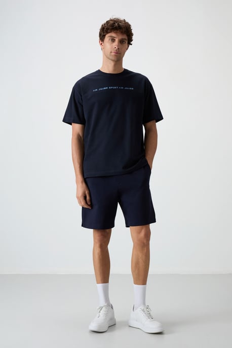 Överdimensionerad T-shirt med crewneck och tryck - Image 2