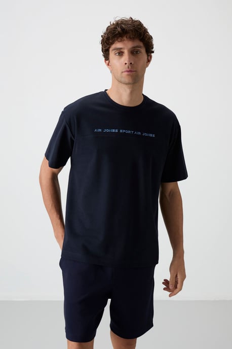 Överdimensionerad T-shirt med crewneck och tryck - Image 4