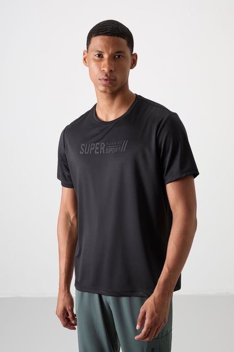 Heren Gedrukt Ronde Hals T-Shirt - Image 1