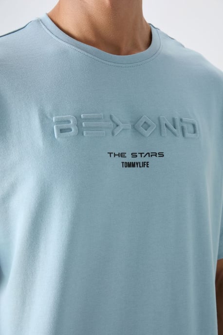Oversized Cotton-Polyester Logo T-Shirt - Image 3