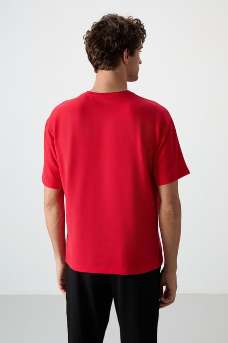 Oversized jersey t-shirt med ficka - Image 6