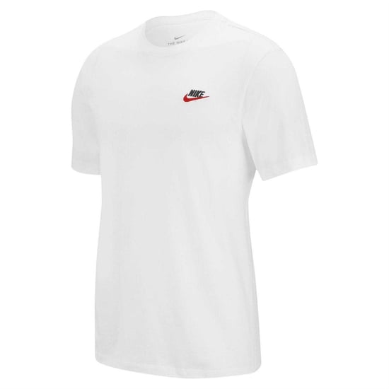 Nike Heren Club T-Shirt (Wit, Zwart, Rood) - Image 2