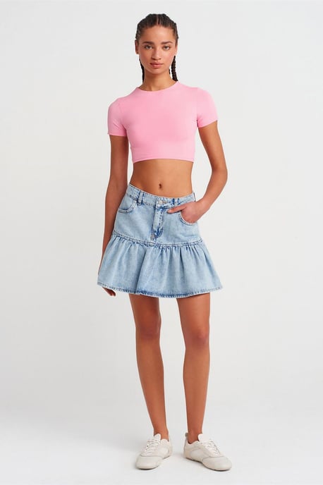 Dames Slim Fit Crop T-Shirt - Image 4